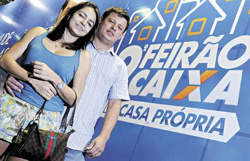 Danyela e João Fricke foram ao Feirão à procura de um imóvel: 