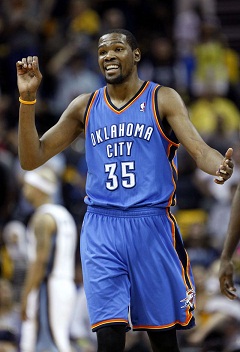 Durant joga no Oklahoma City desde 2008