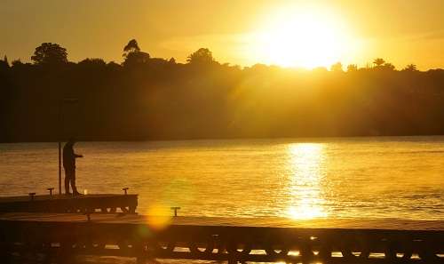 Amanhecer no Lago Paranoá