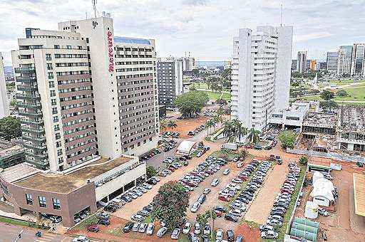 Vista geral do Setor Hoteleiro Norte: em média, os turistas pagarão R$ 450