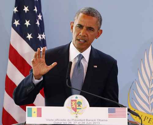 Obama participa de coletiva no Senegal