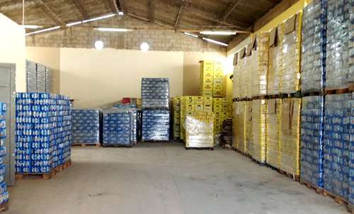 A carga apreendida soma 150 mil latas de cerveja