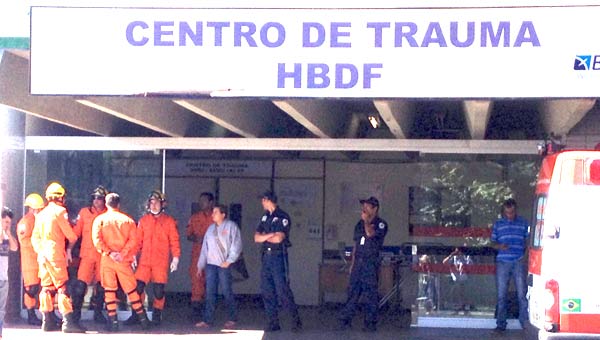 Feridos foram conduzidos ao Hospital de Base