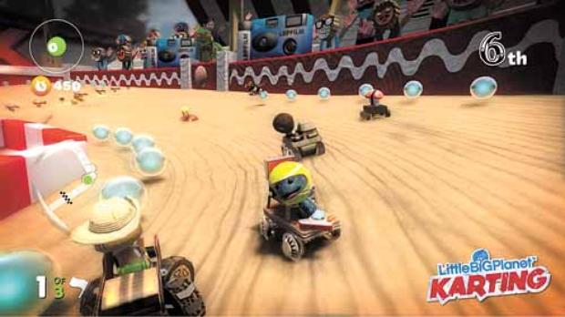 Os eventos de Little big planet - karting se passam pouco após a história do segundo jogo da série. A repetição da fórmula e a falta de um modo multiplayer off-line decepcionam.