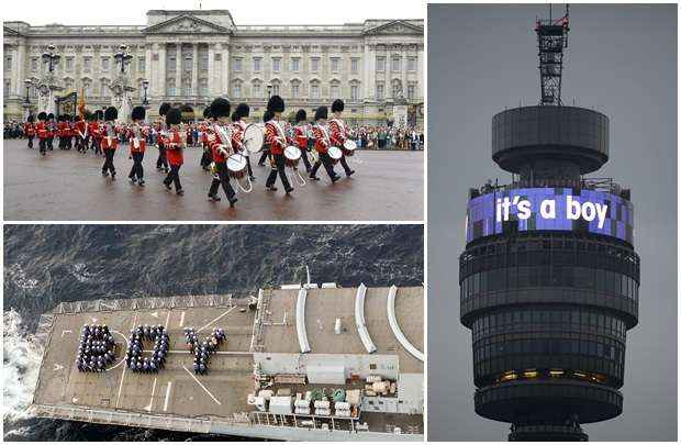 Reino Unido celebra o nascimento do príncipe de Cambridge, filho de William e Kate