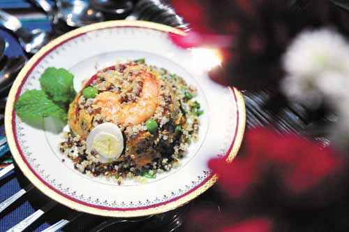 Cuscuz paulista à brasileira e com quinoa: o prato da chef Isadora Marar fez parte do festival gastronômico feito nos jardins da residência do embaixador do Peru no Brasil