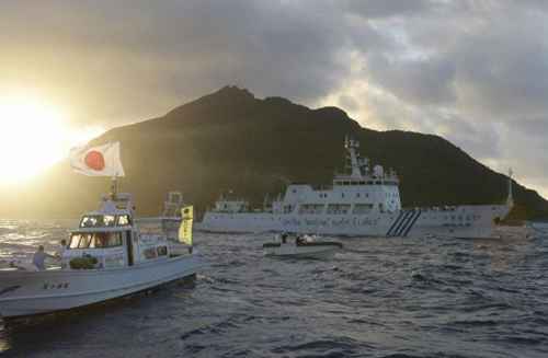 Imagem de arquivo mostra o arquipélago de Senkaku, local de disputa entre Japão e China