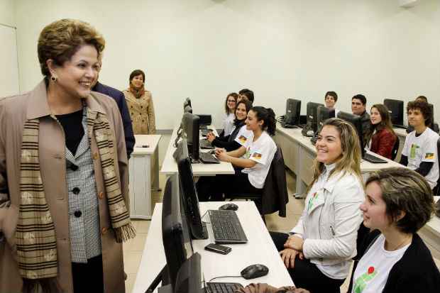 Presidente Dilma Rousseff visitou as instalações, durante a cerimônia de inauguração do Campus Osório do Instituto Federal do Rio Grande do Sul