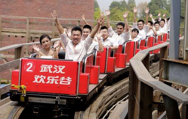 Parque Happy Valley, em Wuhan, fica na província de Hubei, centro da China