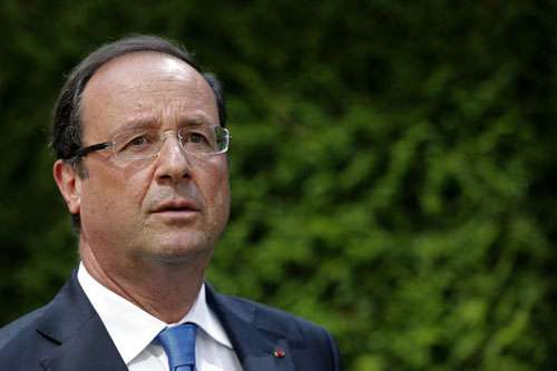 O presidente francês, François Hollande