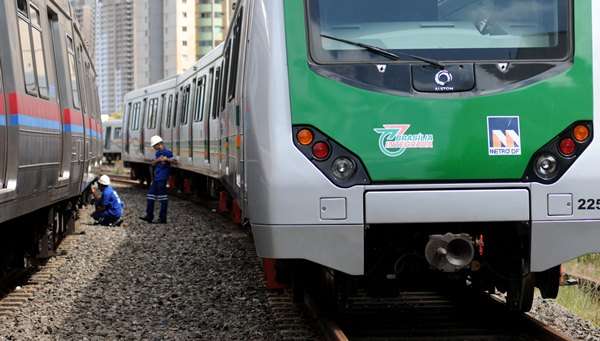 Trem da frota da Companhia do Metropolitano do Distrito Federal