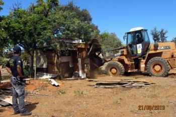 no antigo acampamento Mangabeira foram removidas 39 edificações. Neste ano, 616 edificações foram removidas no local