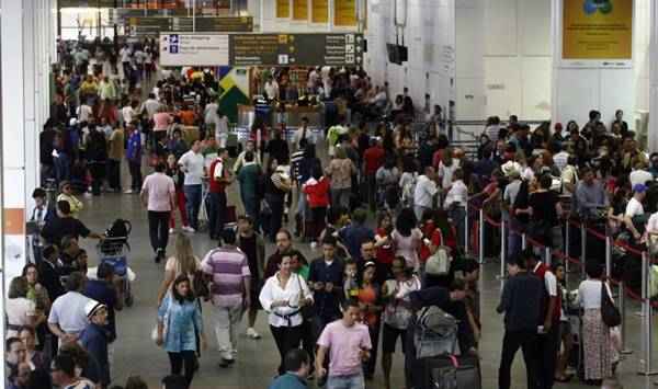 73% dos entrevistados criticaram os aeroportos brasileiros