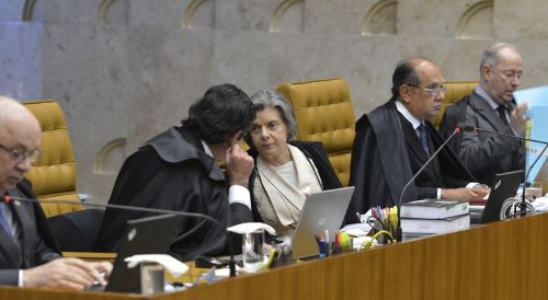 Na foto, os ministros Teori Zavascki, Luiz Fux, Cármen Lúcia, Gilmar Mendes e Celso de Mello