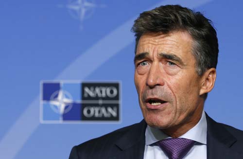 Anders Fogh Rasmussen disse não acredita que a Otan possa desempenhar um papel na crise da Síria