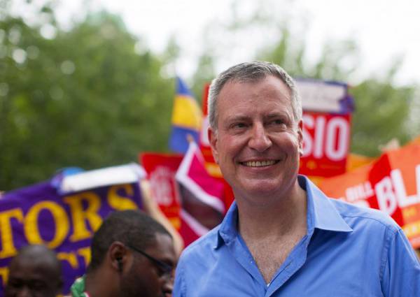 De Blasio venceu as primárias democratas com 40,3% dos votos