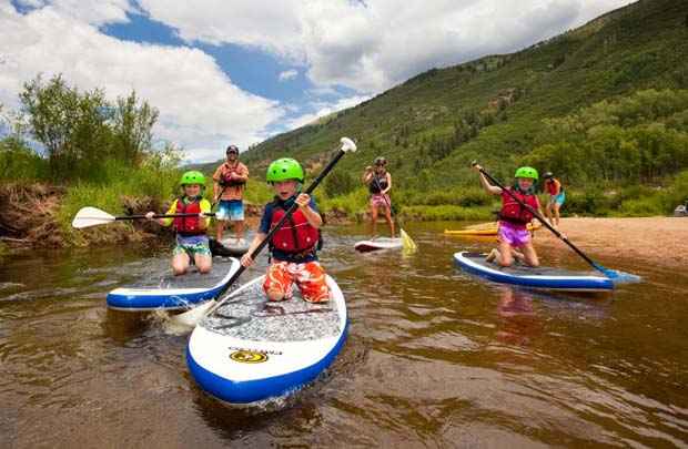 Caiaque para crianças em Aspen, Estados Unidos