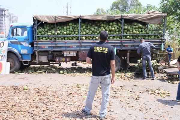 Mais de 800 quilos de alimentos apreendidos serão doados a entidades cadastradas