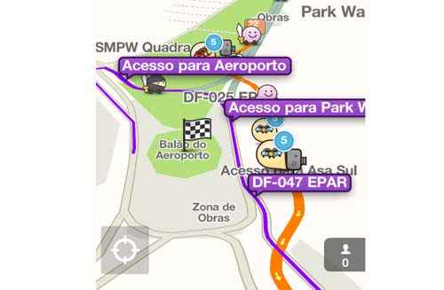 DF-047 Epar: motoristas registram acidente com uma motocicleta entre o Park Way e e o Aeroporto, sentido Asa Sul