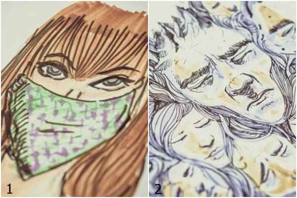 Amigos realizam encontro mensal para discutirem sobre ilustrações