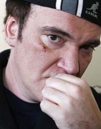 Tarantino posa para um retrato durante divulgação do filme 