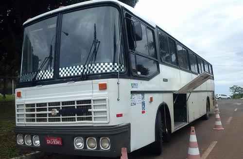 Ônibus que transportava a droga em um compartimento falso