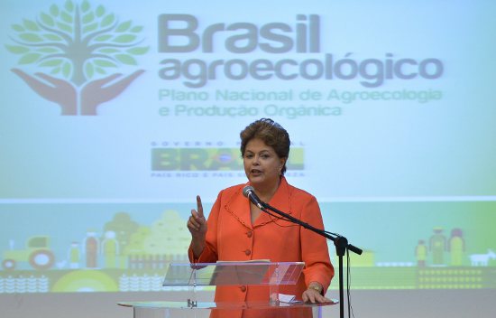 A presidente Dilma Rousseff discursou logo depois de Pepe Vargas, ministro do Desenvolvimento Agrário