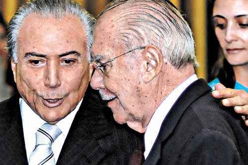 Michel Temer e José Sarney: a situação no Maranhão é um dos entraves à manutenção da aliança nacional