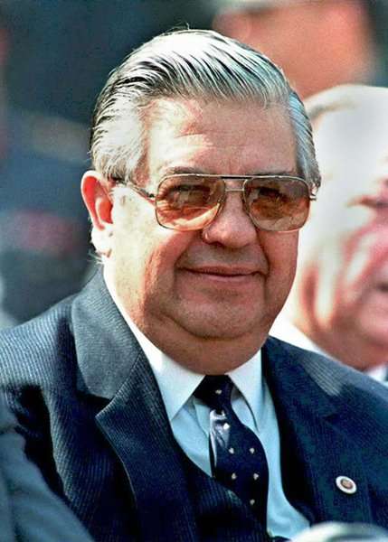 General chileno Manuel Contreras, ex-chefe e fundador da polícia secreta (DINA) durante a ditadura de Augusto Pinochet (1973-1990), no Chile