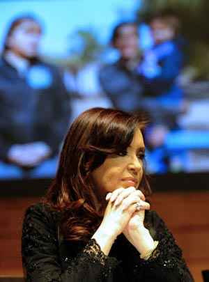 Kirchner, de 60 anos, foi a grande ausente da reta final da campanha, já que está em repouso absoluto desde 8 de outubro