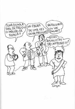 Artista plástico Henrique Gougon transforma notícias de jornal em charges