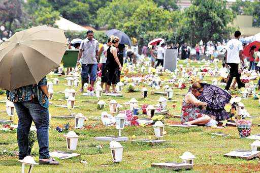 Visitas no Cemitério da Asa Sul, no Dia de Finados de 2012: público não poderá entrar de carro