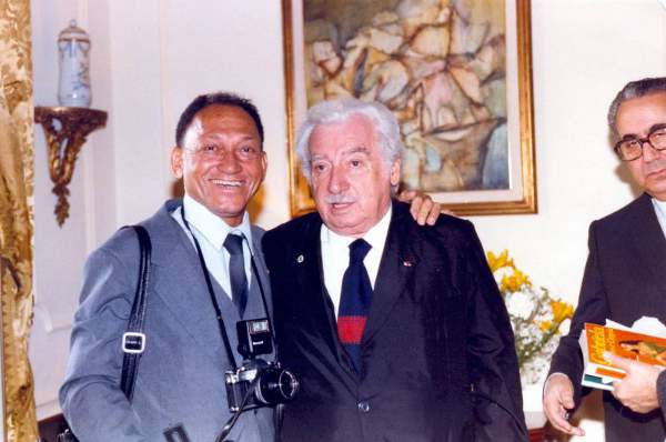 Gervasio Batista com Jorge Amado.