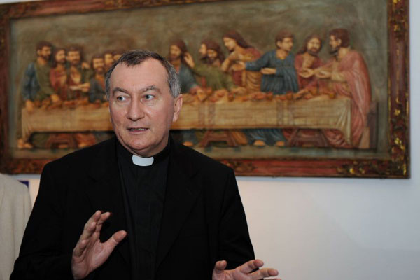 Parolin, de 58 anos, assumiu suas funções no dia 15 de outubro, escolhido pelo papa Francisco