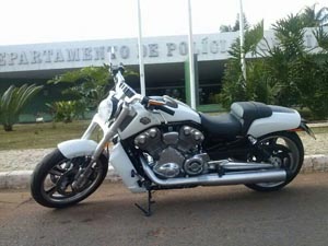 Motocicleta Harley-Davidson apreendida na operação Garoupa