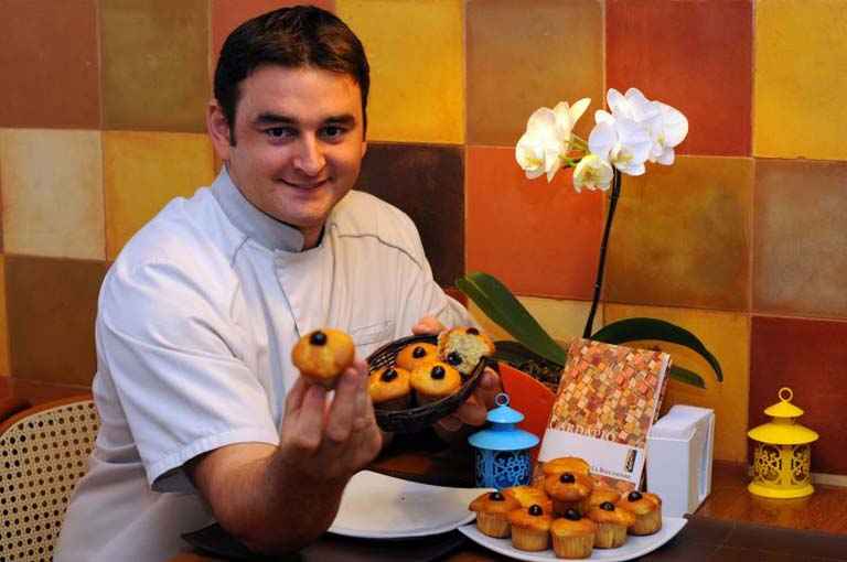 Chefe de cozinha Guillaume Petigas, da loja La Boulangerie.