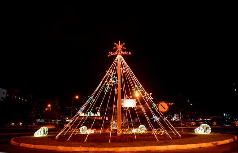 Sudoeste também ganha iluminação especial para recepcionar moradores e visitantes