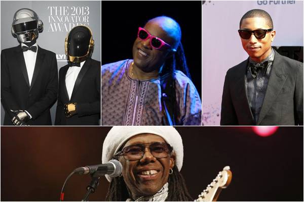 Daft Punk, Stevie Wonder, Pharrell Williams e Nile Rodgers se apresentam na noite