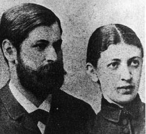 Sigmund Freud e a esposa Martha