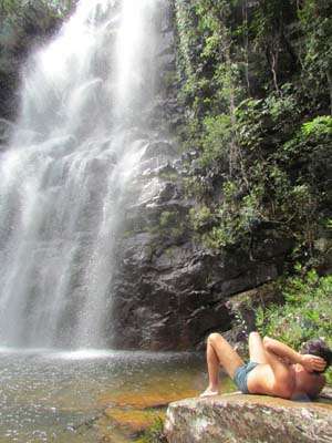 A cachoeira Fadas tem uma queda d'água de 25 metros: o local de fácil acesso serviu como locação para a novela Malhação e a minissérie A cura