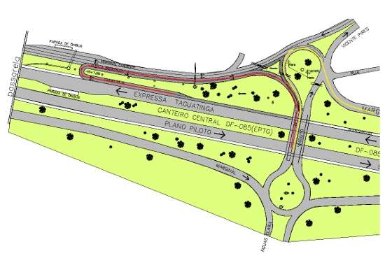 De acordo com o DER, a obra tem o objetivo de diminuir os congestionamentos em horário de pico no local