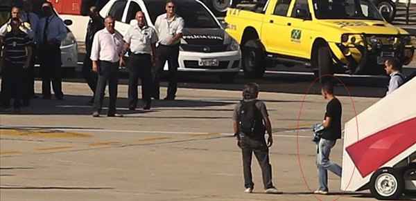 caio chegou ao Rio de Janeiro nesta manhã