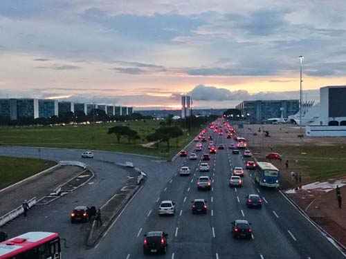 A temperatura mínima registrada na madrugada foi de 17 ºC