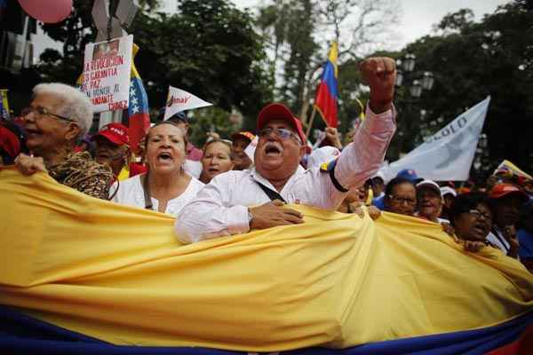 Protesto em Caracas: as manifestações ganharam força em todo o país