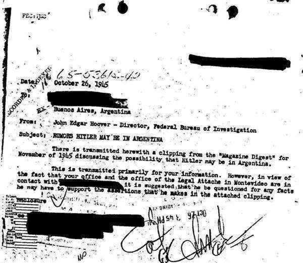 Documento do FBI que reporta sobre uma testemunha que teria 