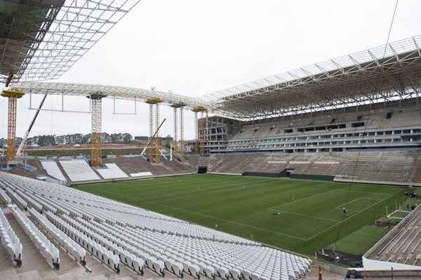 O estádio vai receber a partida de abertura da Copa do Mundo