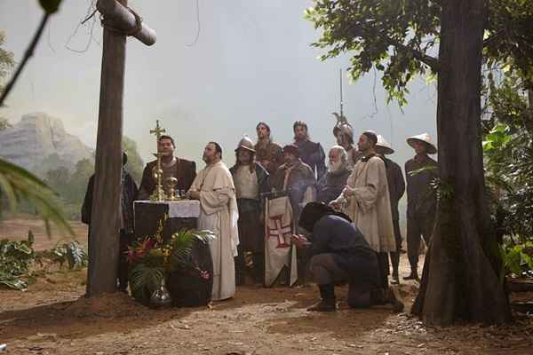 Cena do filme A primeira missa, que estreia no próximo dia 29 em todo o país