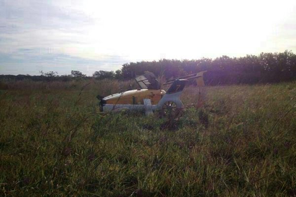 Queda de helicóptero: cabine não foi danificada