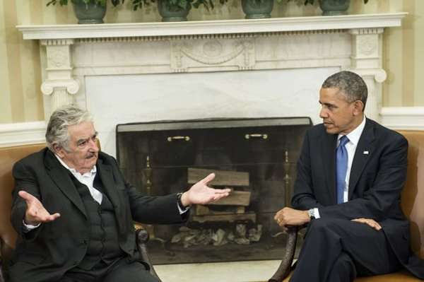 Mujica, em encontro com Obama 