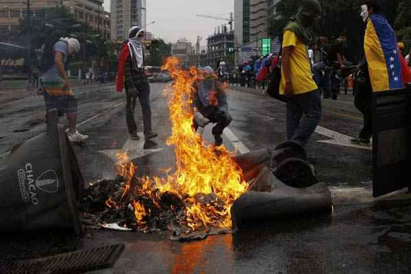 Desde fevereiro, a Venezuela é cenário de protestos contra o governo